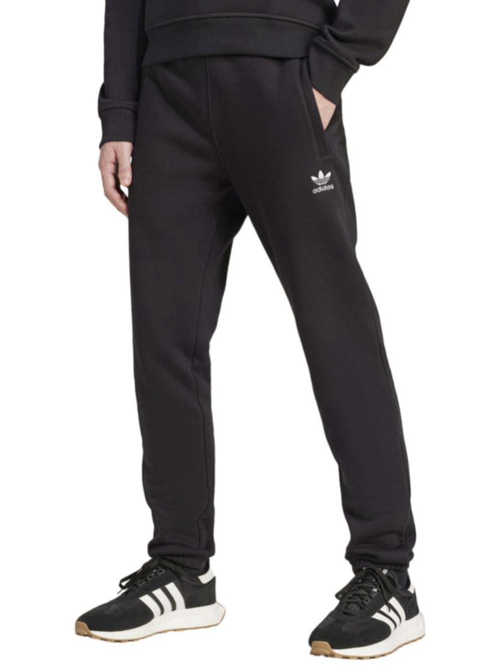 adidas Men’s Trefoil Essentials Fleece Pants – Size S - Picture 2 of 10